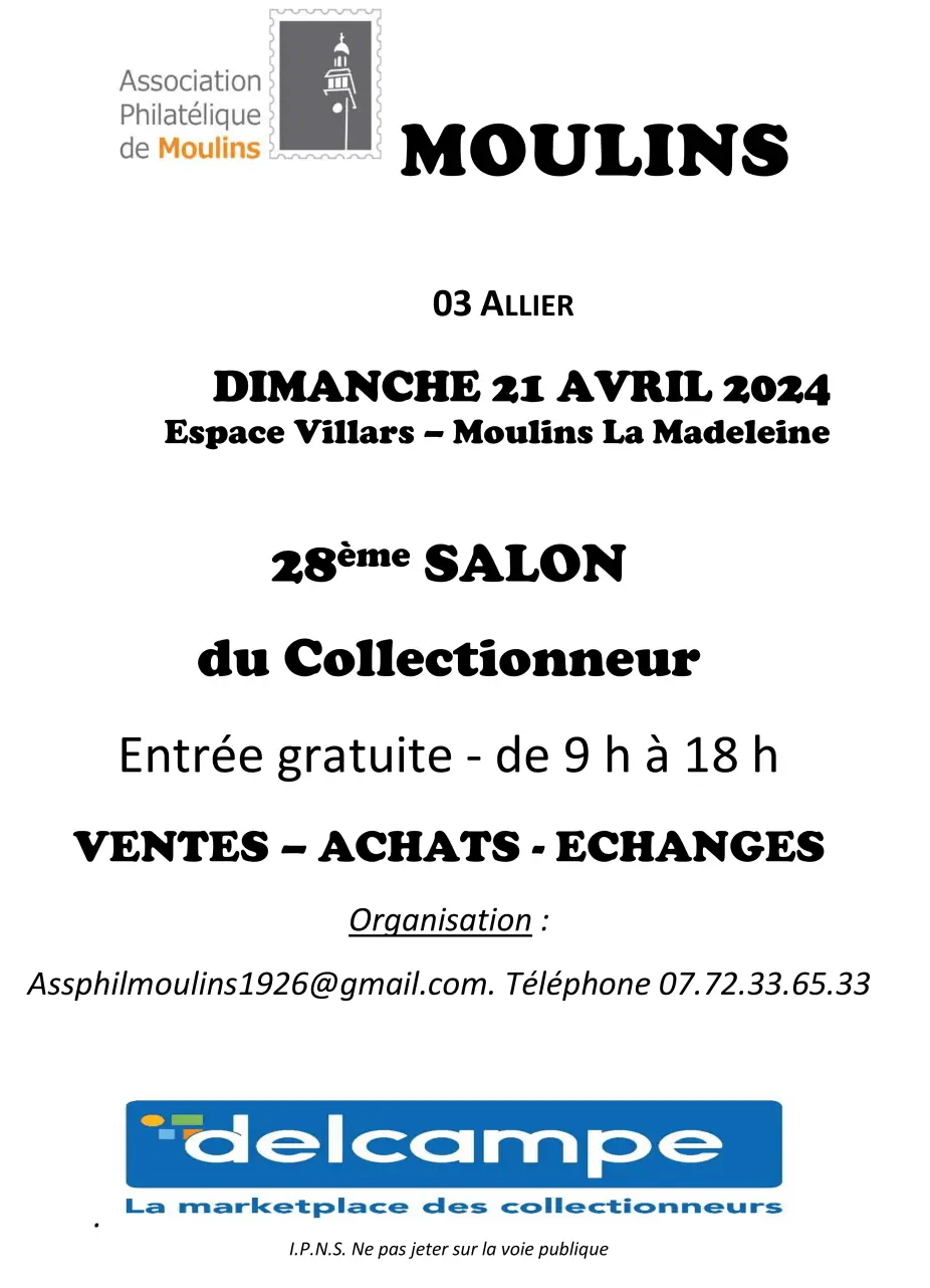 Brocantes 71 - Salon du Collectionneur - Moulins (03)