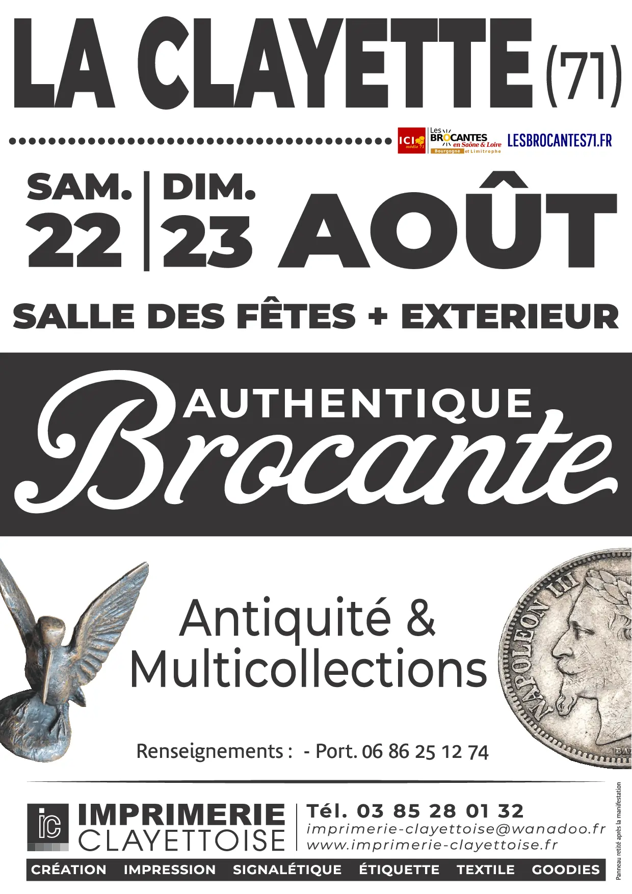 BROCANTE ANTIQUITÉS MULTI COLLECTION La Clayette 71 | Brocante 71 - Vide-Grenier 71 - Puces 71 