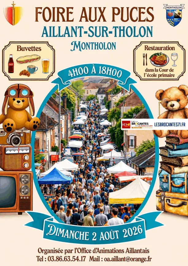 Foire aux Puces de Montholon 89 | Brocante 89 - Vide-Grenier 89 - Puces 89 