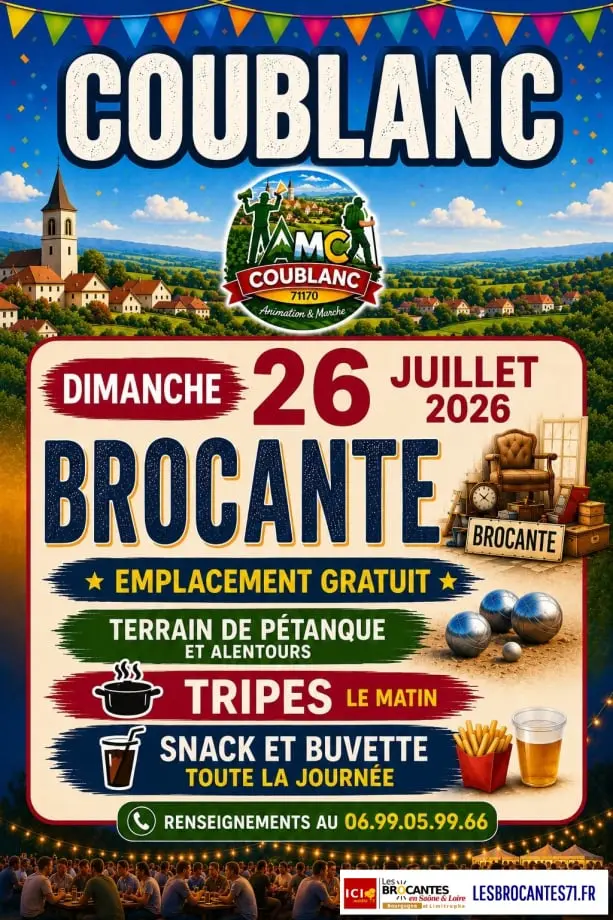 Brocante de Coublanc 71 | Brocante 71 - Vide-Grenier 71 - Puces 71