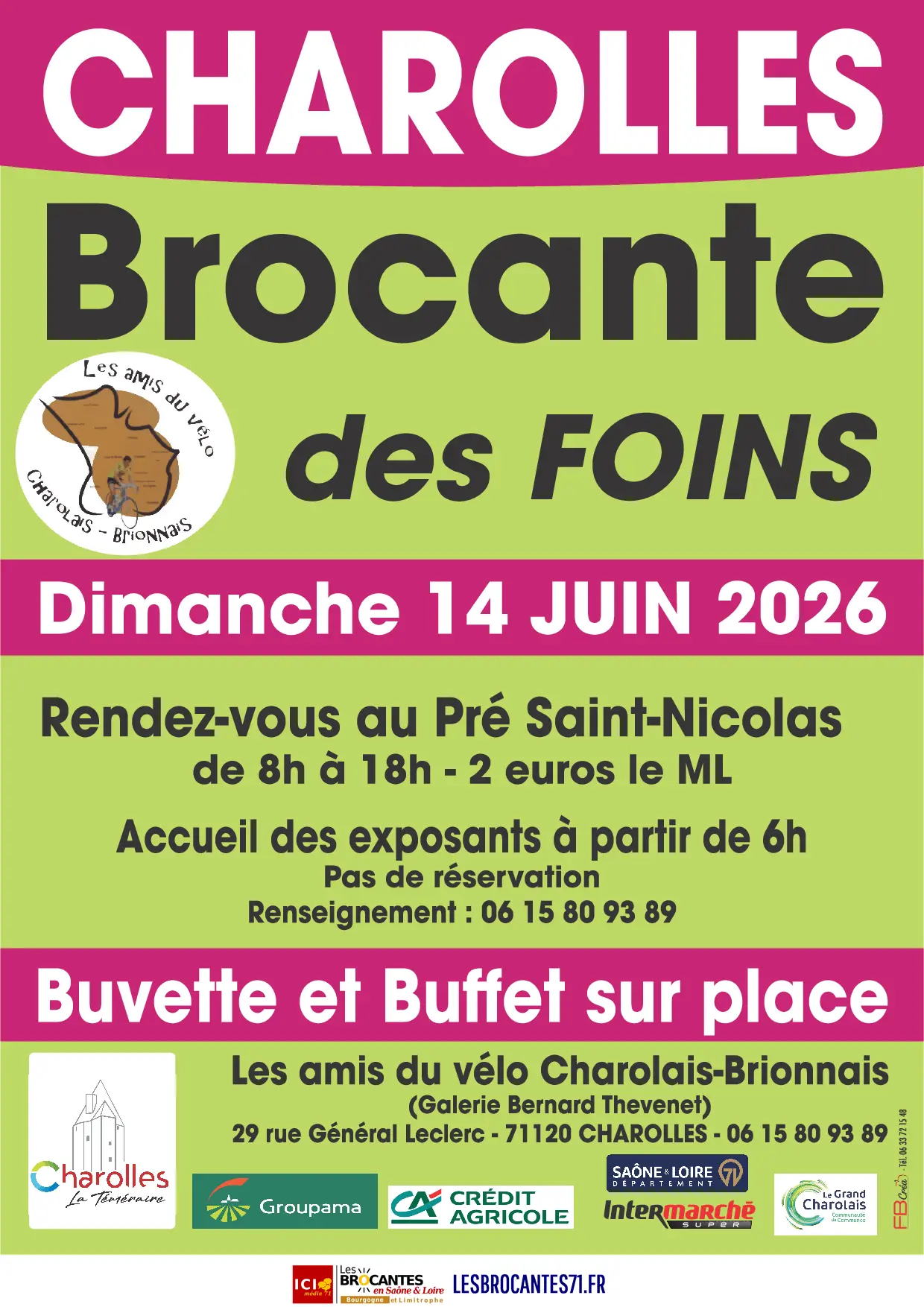 Brocante des Foins Charolles 71 | Brocante 71 - Vide-Grenier 71 - Puces 71 