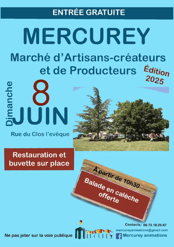 Marché artisanal et producteur - Mercurey 71 | Brocante 71 - Vide-Grenier 71 - Puces 71