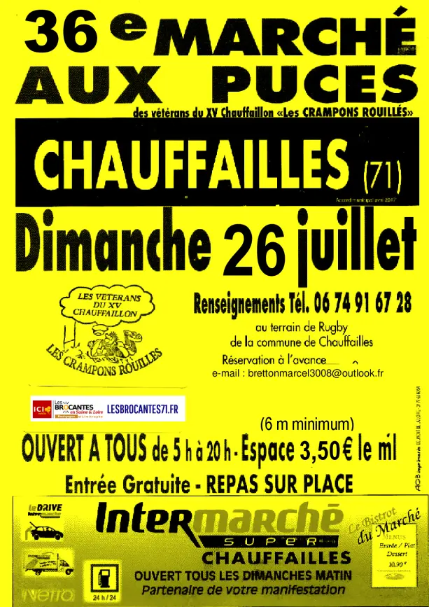 36e Marché aux Puces de Chauffailles 71 | Brocante 71 - Vide-Grenier 71 - Puces 71