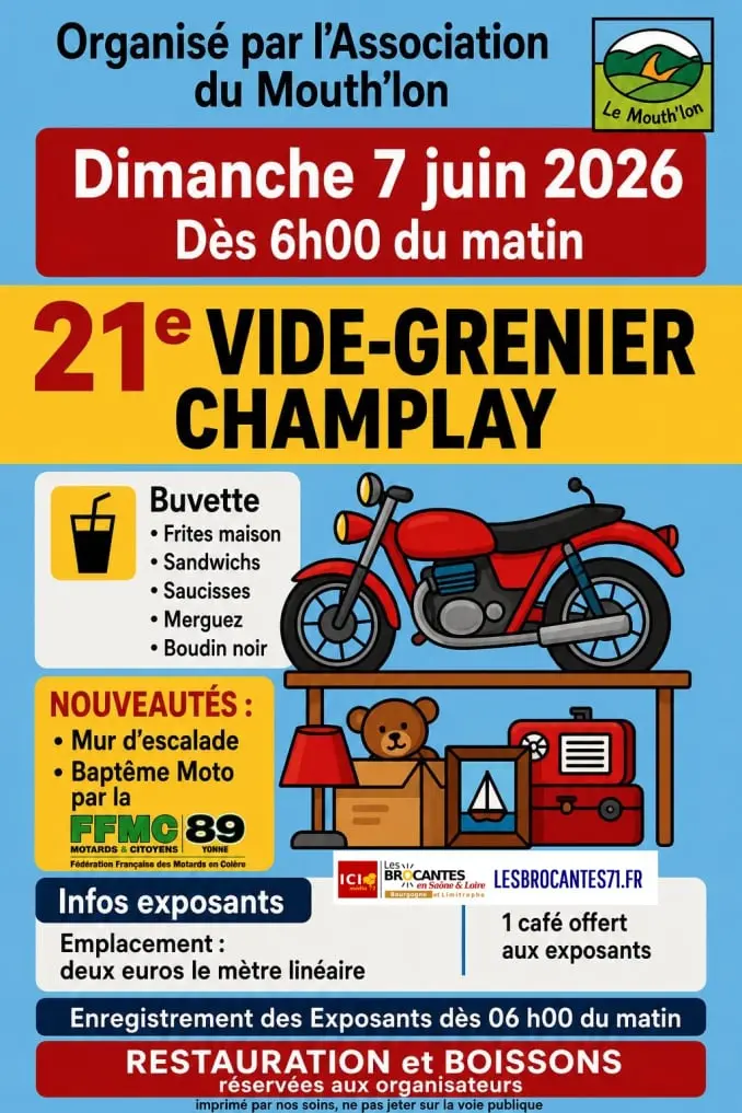 Vide-grenier Champlay 89 | Brocante 89 - Vide-Grenier 89 - Puces 89