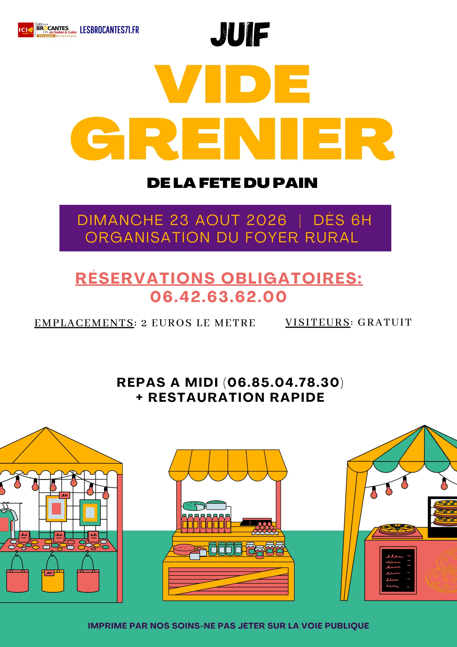 Vide-grenier JUIF 71 | Brocante 71 - Vide-Grenier 71 - Puces 71 