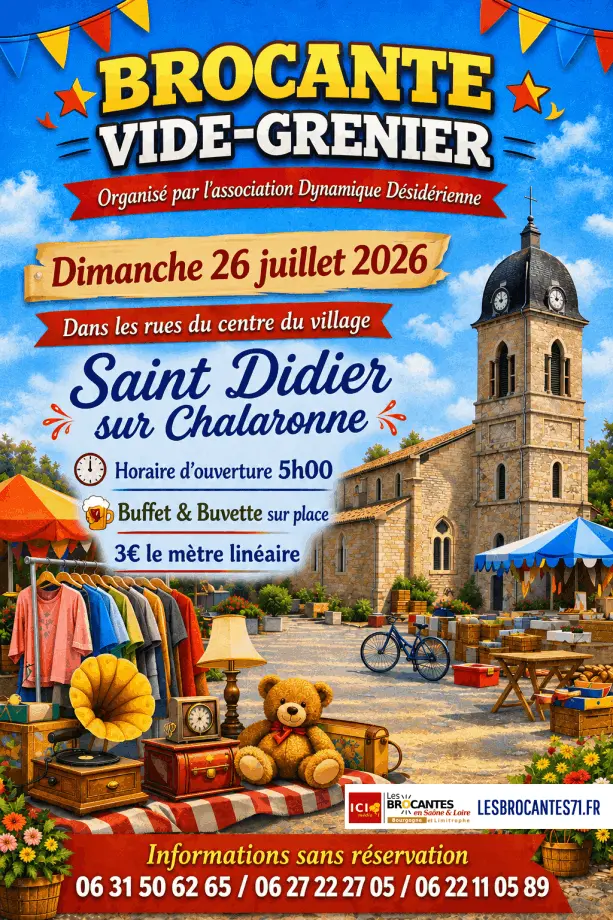 VIDE-GRENIER Saint Didier Sur Chalaronne 01 | Brocante 01 - Vide-Grenier 01 - Puces 01