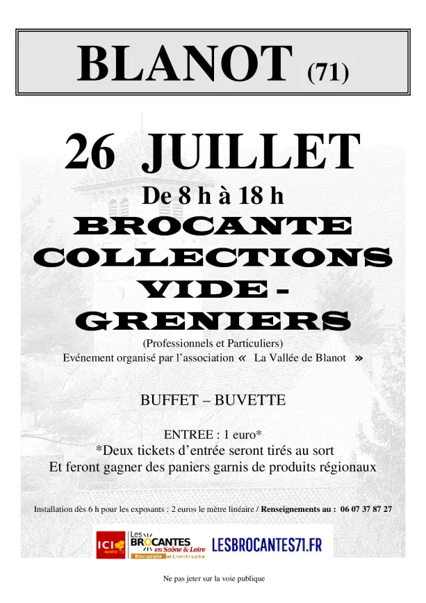 Brocante Vide grenier Salon Antiquités Blanot 71 | Brocante 71 - Vide-Grenier 71 - Puces 71 