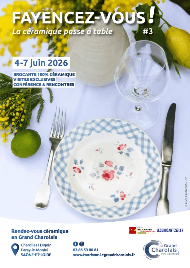 BROCANTE 100% CÉRAMIQUE ET ART DE LA TABLE DIGOIN 71 | Brocante 71 - Vide-Grenier 71 - Puces 71