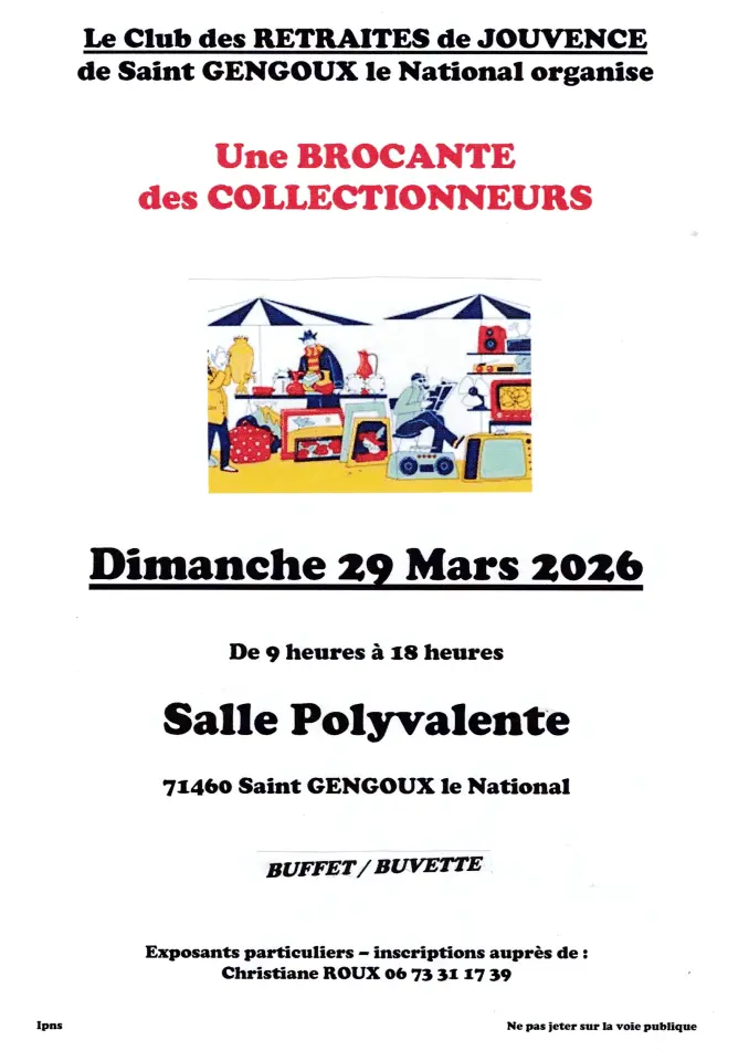 Brocante 71 - Bourse Collection 71 - St-Gengoux-le-National 71 | Brocante 71 - Vide-Grenier 71- Puces 71