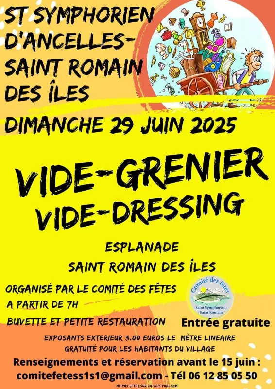Vide-grenier - Saint-Symphorien d'Ancelles 71 - Saint-Romain des Iles 71 | Brocante 71 - Vide-Grenier 71 - Puces 71 