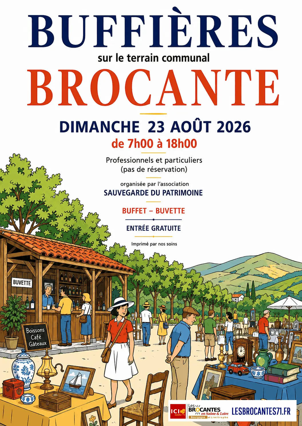 Brocante Vide-grenier BUFFIÈRES 71 | Brocante 71 - Vide-Grenier 71 - Puces 71 