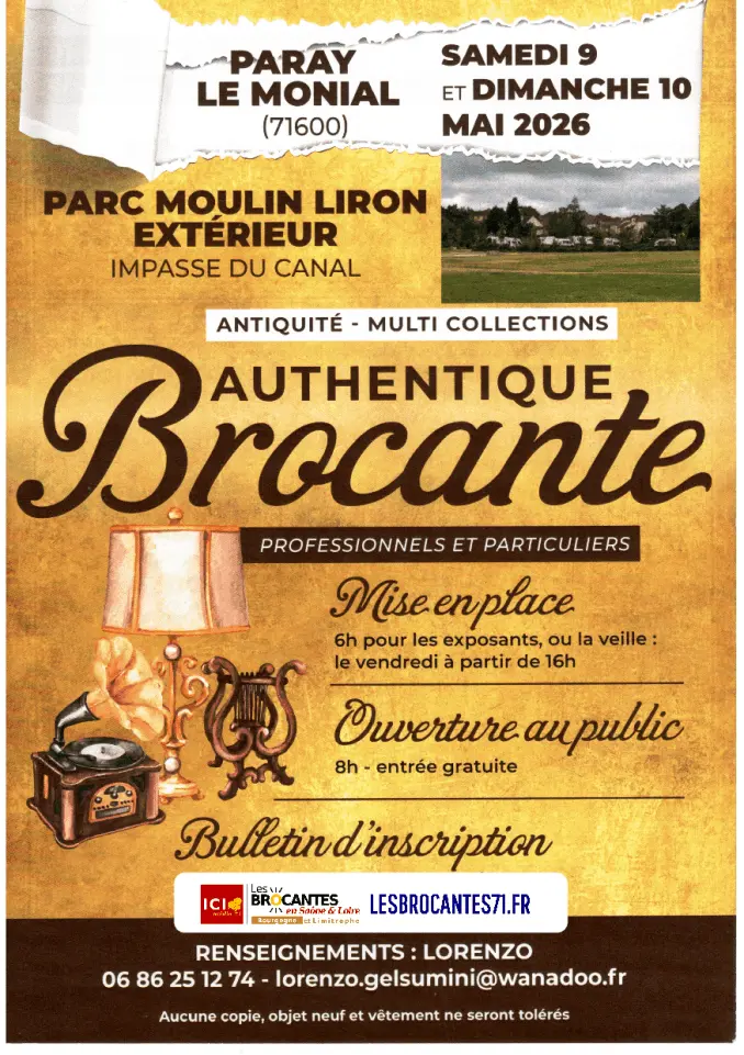 BROCANTE 71 - ANTIQUITÉS 71 - MULTI COLLECTION 71 - PARAY-LE-MONIAL 71 | Brocante 71 - Vide-Grenier 71- Puces 71
