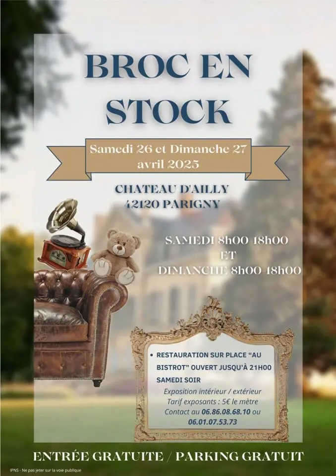 Broc en Stock - Brocante Loire 42 - Parigny 24 | Brocante 42 - Vide-Grenier 42 - Puces 42