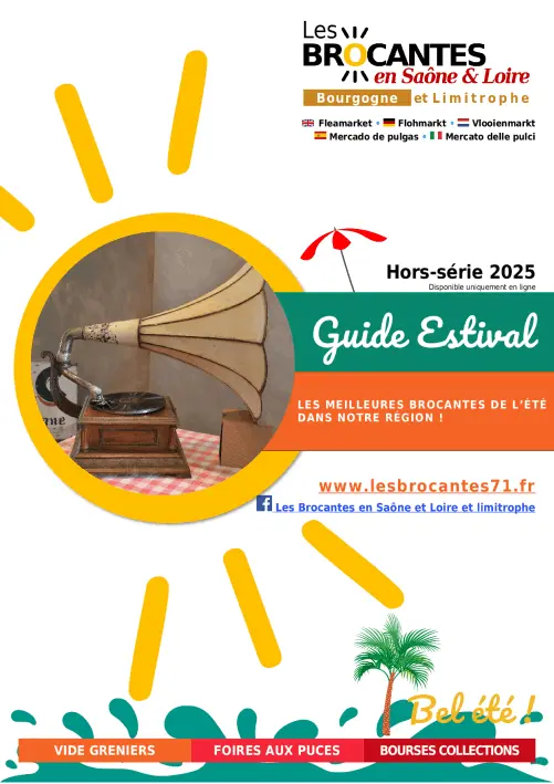 Le guide Estival 2025 - BROC'INFOS | Brocante 71 - Vide-Grenier 71 - Puces 71