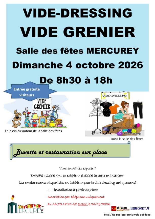 Vide-grenier Vide-dressing Mercurey 71 | Brocante 71 - Vide-Grenier 71 - Puces 71