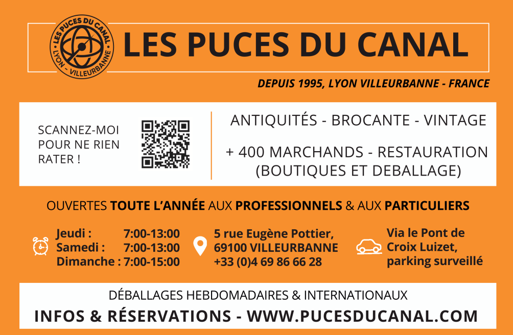 Brocantes 71 - Les Puces du Canal - Lyon - Villeurbanne (69)