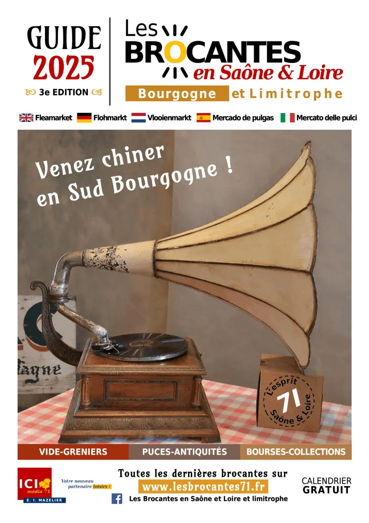 Guide 2025 - Les Brocantes en Saône-et-Loire, Bourgogne et limitrophe | Brocante 71 - Vide-Grenier 71 - Puces 71