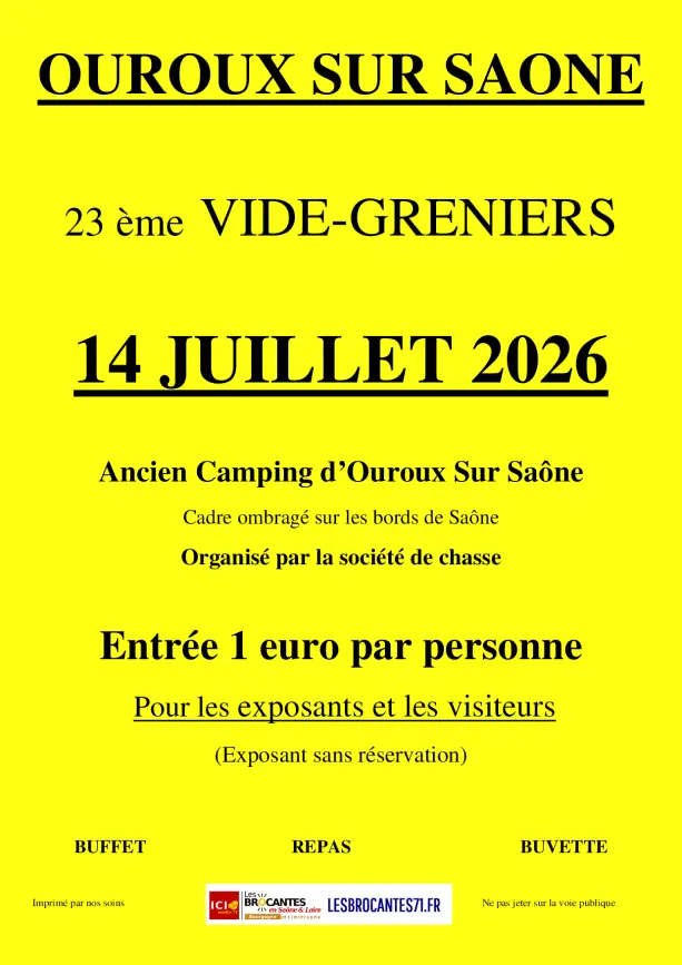 Vide grenier Ouroux sur Saone 71 | Brocante 71 - Vide-Grenier 71 - Puces 71 