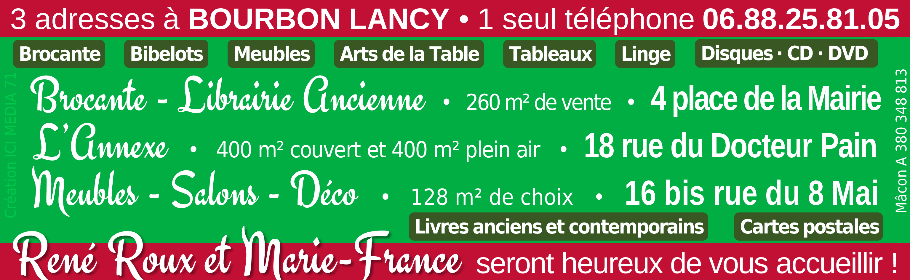 Visuel Brocante René Roux Bourbon-Lancy 71