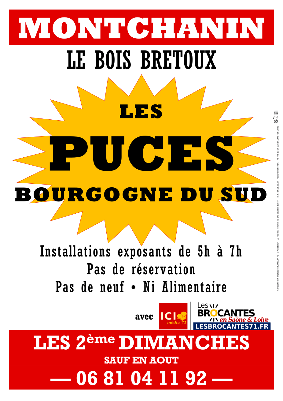 Puces de Bourgogne du Sud 71 - Montchanin 71 | Brocante 71 - Vide-Grenier 71 - Puces 71