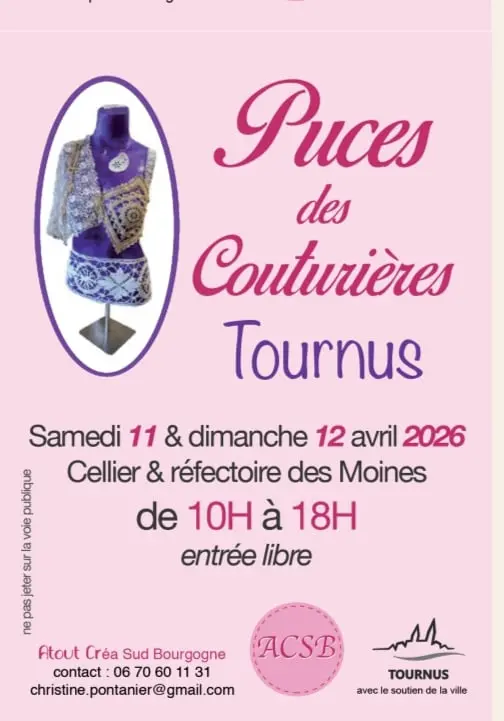 Puces des couturières Tournus 71 | Brocante 71 - Vide-Grenier 71 - Puces 71
