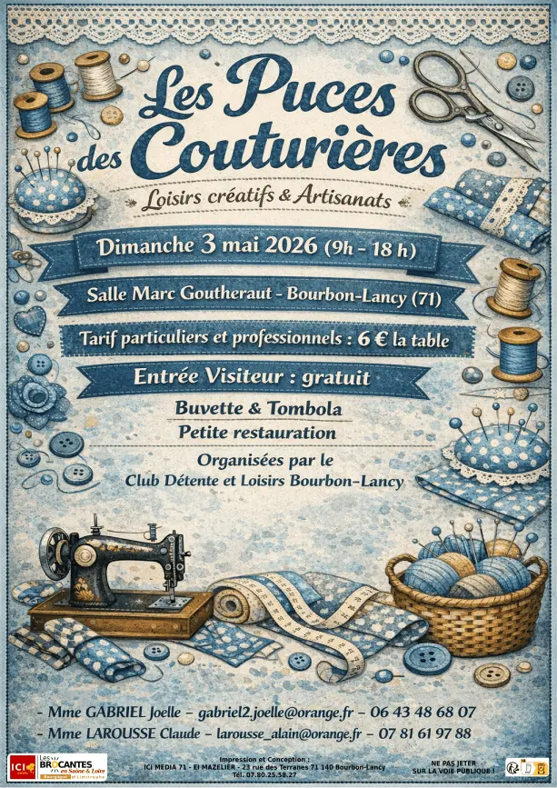 Puces des Couturières 71 - Bourbon-Lancy 71 | Brocante 71 - Vide-Grenier 71- Puces 71