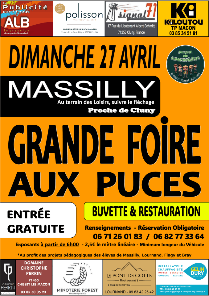Foire aux Puces - Massilly 71 | Brocante 71 - Vide-Grenier 71 - Puces 71