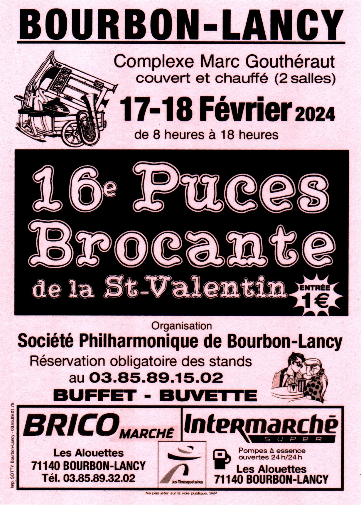 Brocantes 71 - Brocante de la St-Valentin - Bourbon-Lancy (71) 