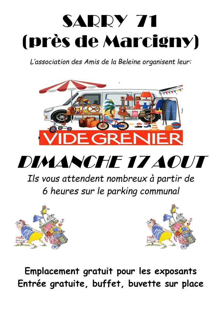 Vide-grenier - Sarry 71 | Brocante 71 - Vide-Grenier 71 - Puces 71