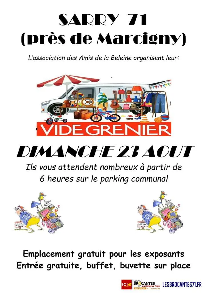 Vide-grenier SARRY 71 | Brocante 71 - Vide-Grenier 71 - Puces 71 