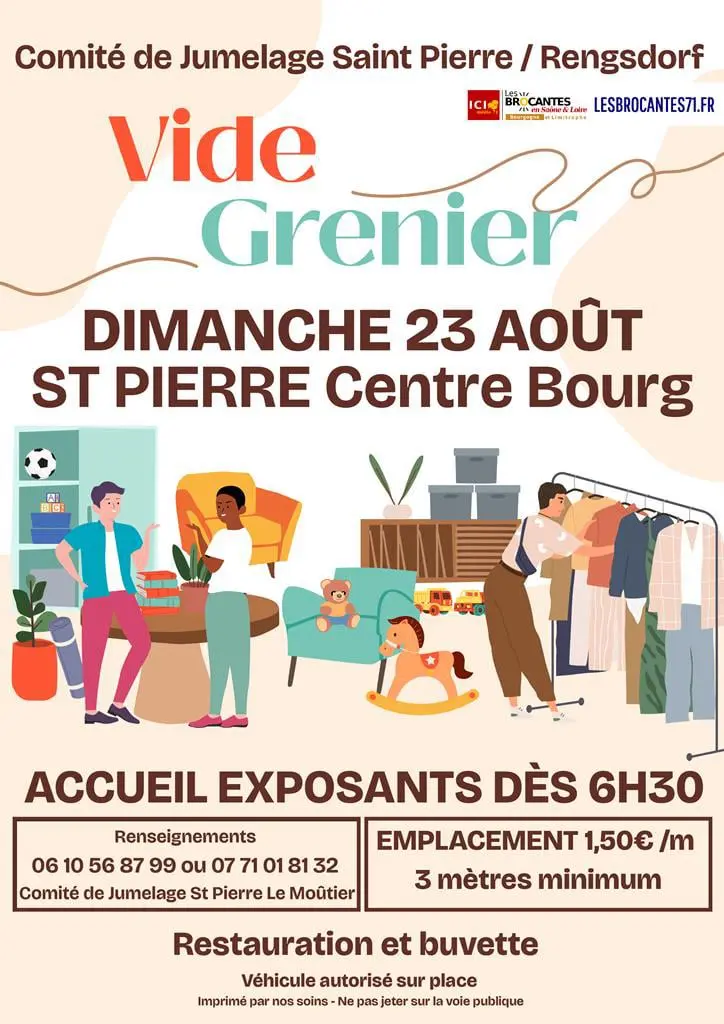 Vide-grenier ST PIERRE LE MOUTIER 58 | Brocante 58 - Vide-Grenier 58 - Puces 58 